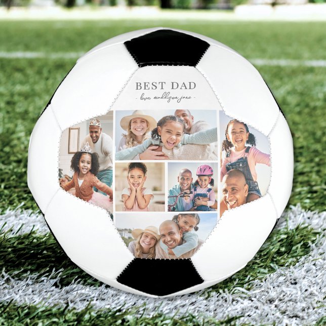 Best Dad Photo Collage Father Soccer Ball (Best Dad Photo Collage Father Soccer Ball )