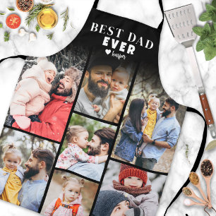 Best Dad Photo Collage Father's Day Apron