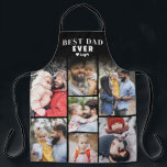 Best Dad Photo Collage Father's Day Apron<br><div class="desc">Personalized Best Dad Ever 7 Photo Collage Apron. Celebrate Dad’s role as the “Best Dad Ever” with this custom photo apron, perfect for the foodie, grillmaster, or chef in your life. The top features “Best Dad Ever” in bold black-and-white ombre text with a small heart accent for a warm touch....</div>