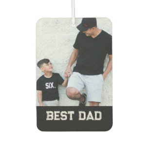 'Best Dad' Photo Customisable Father's Day  Car Air Freshener