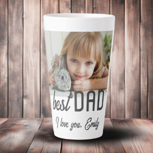 Best Dad Photo Father`s Day Latte Mug