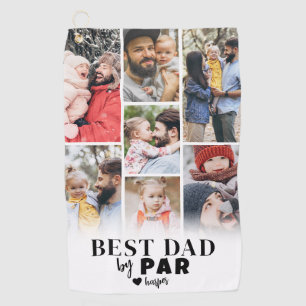 Best Dad Photo Fathers Golf Towel