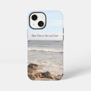 Best Dad Photo of the Wavy Atlantic Ocean Blue Sky iPhone 13 Mini Case