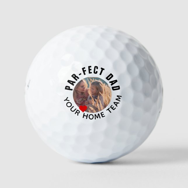 Best Dad Photo Personalise Golf Balls (Front)