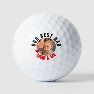Best Dad Photo Personalise Golf Balls