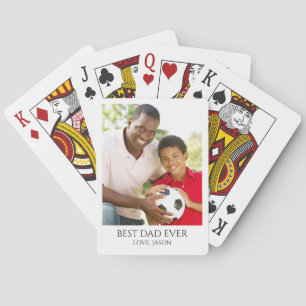 Best Dad Photo Playing Cards
