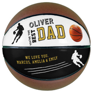 Best Dad Player Silhouette Father Keepsake Basketball