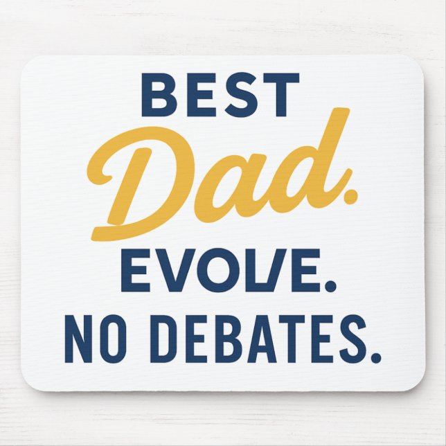 Best Dad Quote Mousepad (Front)