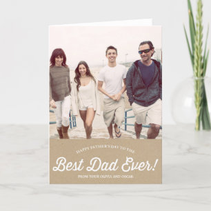 Best Dad Script Karaft Paper Father's Day Card