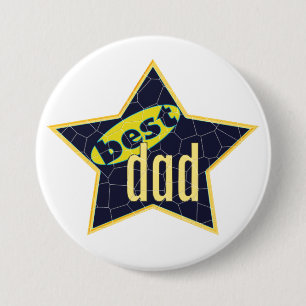 Best Dad Star 2 7.5 Cm Round Badge