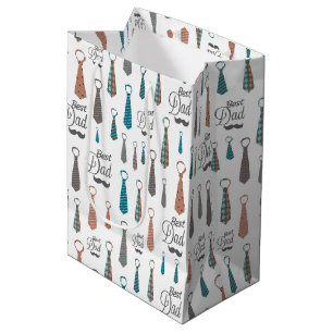 Best Dad Style: A Tied & True Tribute Medium Gift Bag