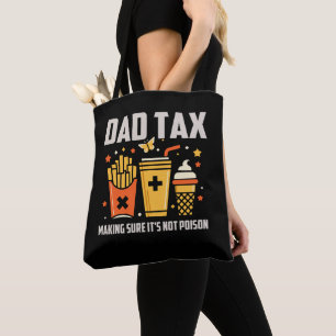 Best Dad Tax Design For Men Funny Father's Day Tote Bag