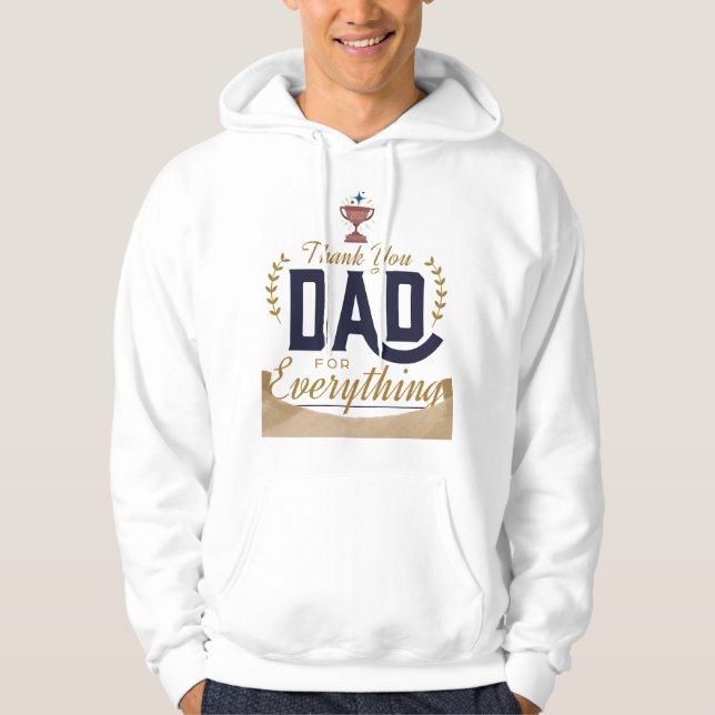 Best Dad – Thank You Design Hoodie (Front)