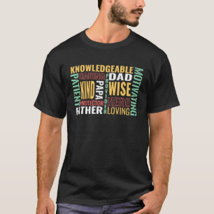 Best Dad Traits Describing Best Father T-Shirt