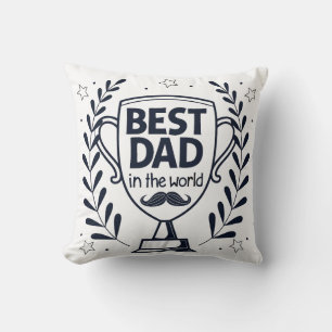 Best Dad Trophy Design – Father’s Day Gift Cushion