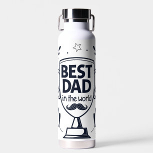 Best Dad Trophy Design – Father’s Day Gift Water Bottle