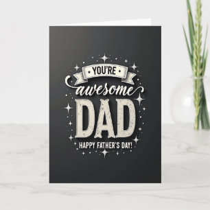 Best Dad Vintage Lettering Card
