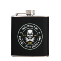 Best Dad Vintage Skull Bones Wrench Mechanic Logo