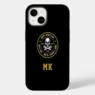 Best Dad Vintage Skull Bones Wrench Mechanic Logo iPhone 14 Case