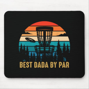 Best Dada By Par Funny Disc Golfing Dad Mouse Pad