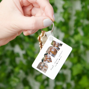 Best Dada Ever 4 Photo Collage First Father's Day Key Ring