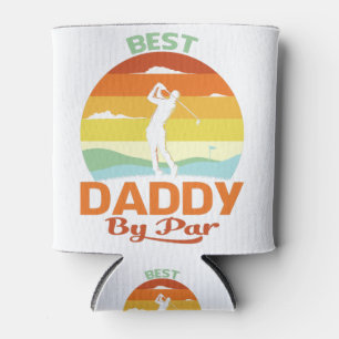 Best Daddy By Par Father's Day Golf Shirt Gift Can Cooler