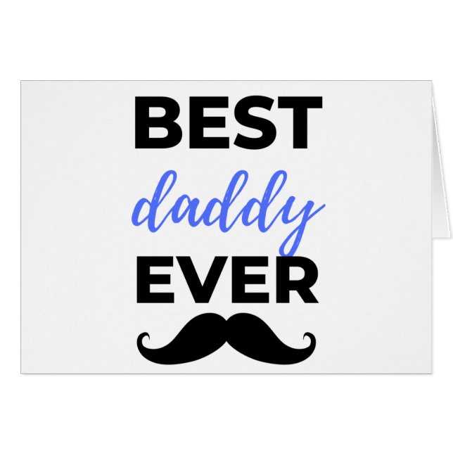 Best Daddy Ever Black (Front Horizontal)