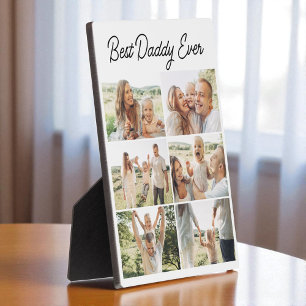 Best Daddy Ever Custom 6 Photo Collage Plaque
