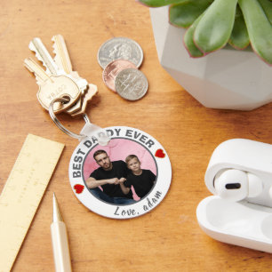 Best Daddy ever Custom Photo Trends 2026 Key Ring