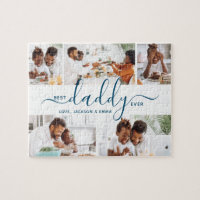 Best Daddy Ever Custom Text Photo Collage Gift Jig