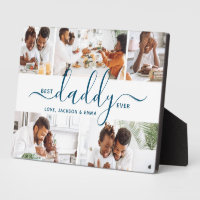 Best Daddy Ever Custom Text Photo Collage Gift Jig