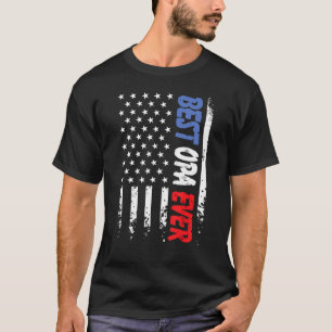 Best Daddy Ever Family Opa America US Flag Father T-Shirt
