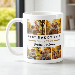Best Daddy Ever Father's Day 5 Photo Collage  Coffee Mug