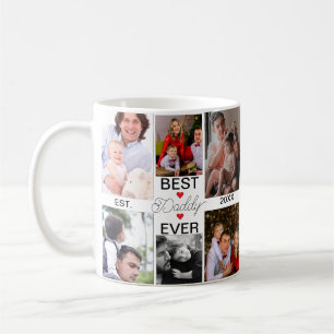 Best Daddy Ever   Father's Day 6  Photo Collage Coffee Mug