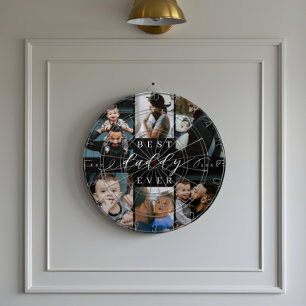 Best Daddy Ever   Father's Day 6 Photo Collage Dartboard