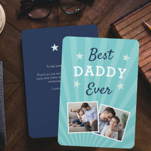 Best Daddy Ever Father's Day Flat Photo Card