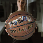 Best Daddy Ever Father's Day Keepsake Basketball<br><div class="desc">Celebrate Father's Day with a thoughtful gift that's more than just a present - it's a keepsake! Our personalised basketball, adorned with five family photos, lovingly inscribes the message 'best daddy ever' in a striking black & gold font. To make it more special, the basketball is further personalised with your...</div>