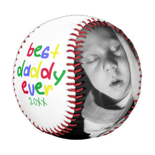 Best Daddy Ever Fathers Day Personalised Baseball
