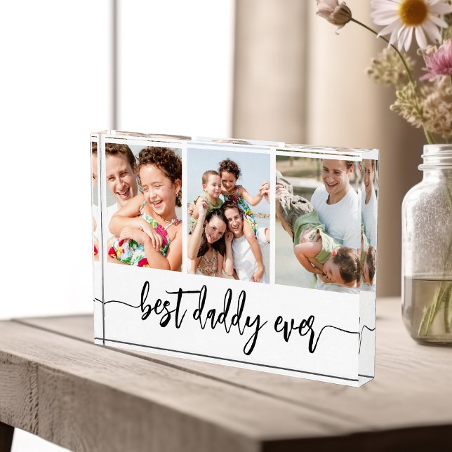 Best Daddy Ever - Father's Day Photo Collage Block (Creator Uploaded)