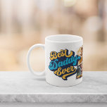 Best Daddy Ever | Fathers Day Photo Collage Coffee Mug<br><div class="desc">Remind dad of his best-ever status this Father's Day. Custom photo mug features four photos with "Best Daddy Ever" on each side in retro blue and yellow lettering.</div>