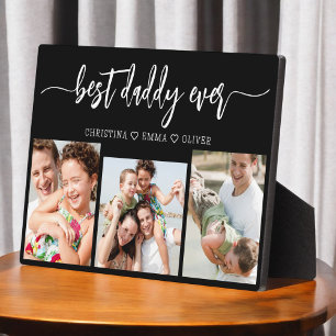 Best Daddy Ever - Father's Day Photo Collage Plaque
