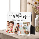 Best Daddy Ever - Father's Day Photo Collage Plaque<br><div class="desc">Celebrate your dad with the "Best Daddy Ever" Father's Day Photo Collage Plaque, a heartfelt tribute to the man who means the world to you. This beautifully crafted plaque features a high-quality, customisable photo collage, allowing you to showcase cherished memories and special moments. The collage is elegantly arranged around the...</div>