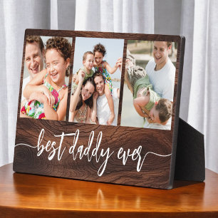 Best Daddy Ever - Father's Day Wood Photo Collage Plaque