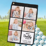 Best DADDY Ever - Golfer - Personalised 5 Photo Golf Towel<br><div class="desc">Best Daddy Ever ... Two of your favourite things , golf and your kids ! Now you can take them with you as you play 18 holes . Customise these golf towel with your child's favourite photos and name. Whether it's a father birthday, fathers day or Christmas, these dad golf...</div>