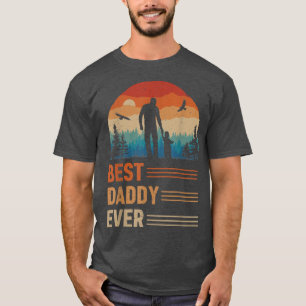 Best Daddy Ever Men Retro Vintage Sunset Decor Dad T-Shirt