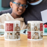 'Best Daddy Ever' Message Custom 7 Photo Collage Coffee Mug<br><div class="desc">Create a custom photo coffee mug for Daddy featuring 7 pictures of your choice displayed in a square grid template layout, three coloured cubed areas for you to add your own text. The first cube reads 'Happy Father's Day'. The second cube reads 'Best Daddy Ever' in a combinaton of script...</div>
