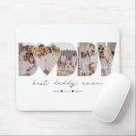Best Daddy Ever Modern Photo Collage Father's Day Mouse Pad<br><div class="desc">This is a photo collage that spells out the word DADDY (with a heart in the middle) along with a custom message. This is the perfect gift for dad or grandpa for father’s day,  his birthday or Christmas. Photos by prostooleh / Freepik.</div>