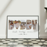 Best Daddy Ever Modern Photo Collage Father's Day Poster<br><div class="desc">This is a photo collage that spells out the word DADDY (with a heart in the middle) along with a custom message. This is the perfect gift for dad or grandpa for father’s day,  his birthday or Christmas. Photos by prostooleh / Freepik.</div>