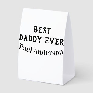 Best Daddy ever name bold letter father's day text