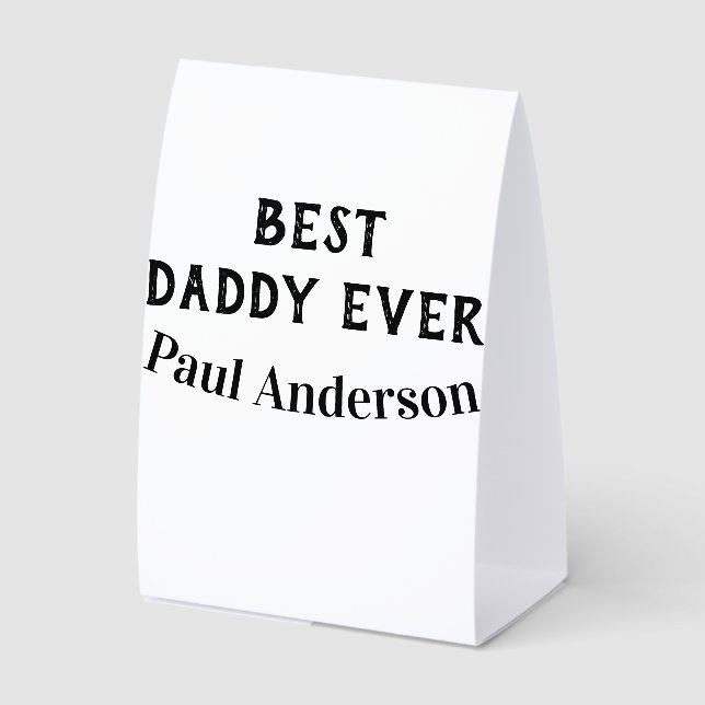Best Daddy ever name bold letter father's day text (Front)